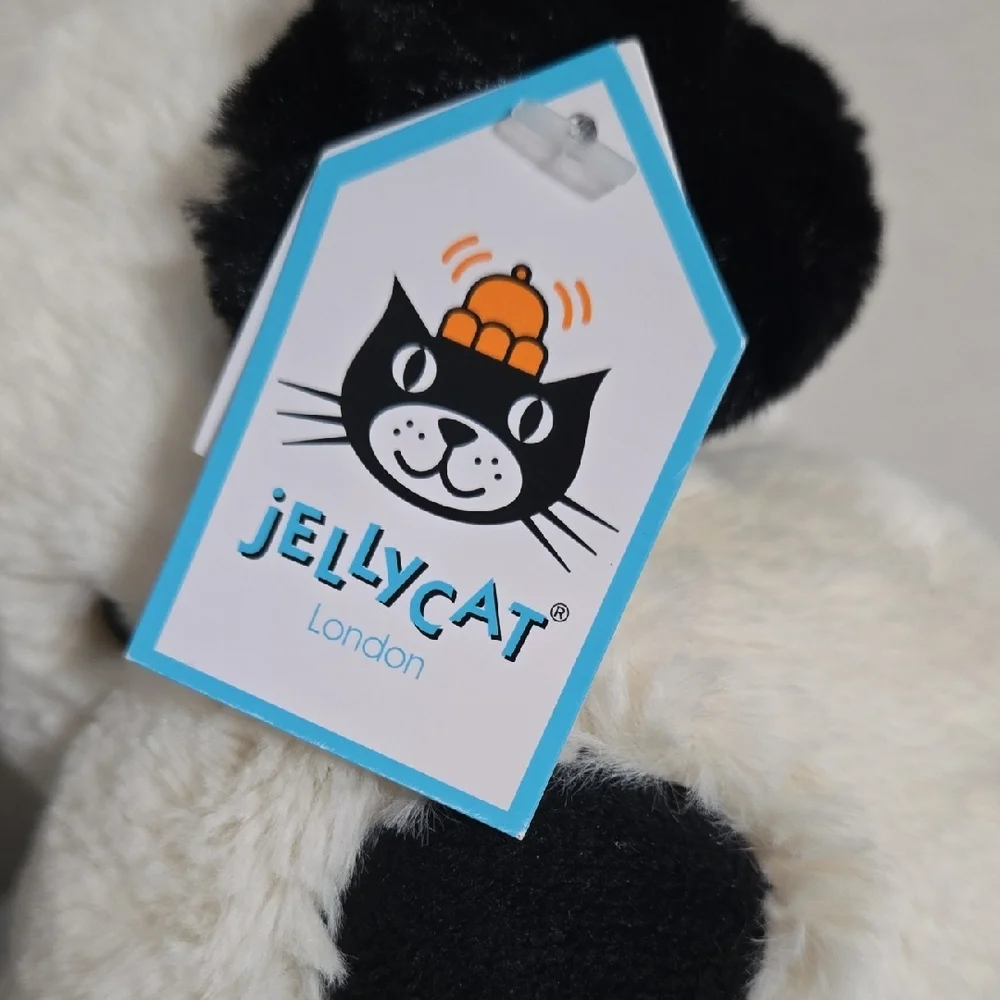 Jellycat Cream and Black Dog Plush